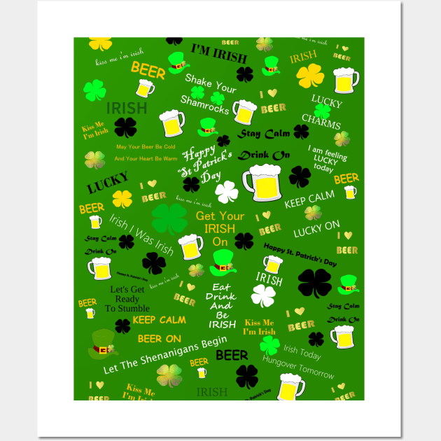 ST PADDYS Day Collage Wall Art by SartorisArt1